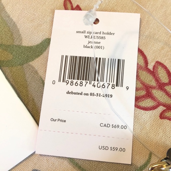 ❌sold❌KATE SPADE Jeanne Zip Card Holder $59 NEW - Picture 3 of 10